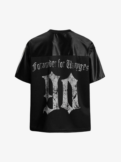 Supermade Gothic Chrome Mixed-Media Retro Jersey 