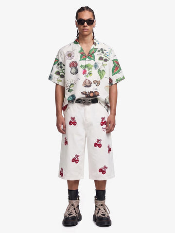 Vintage Succulent Botanical Print Shirt