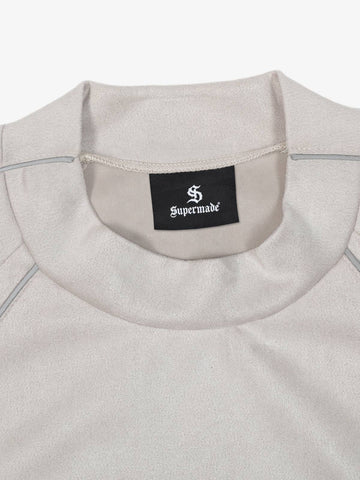 Suede Patchwork Sweatshirt