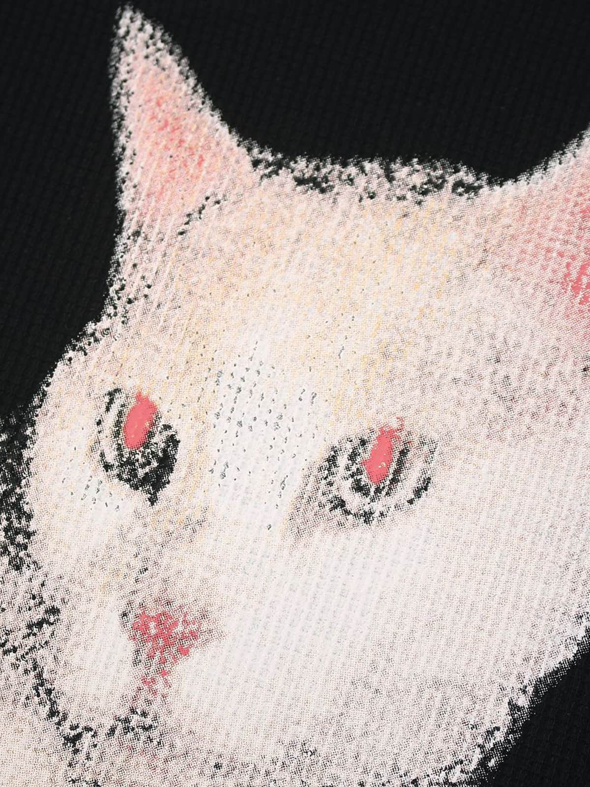 Vintage Cat Graphic T-Shirt 