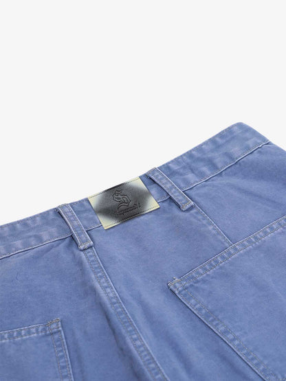 Vintage Belt Print Cargo Pants 