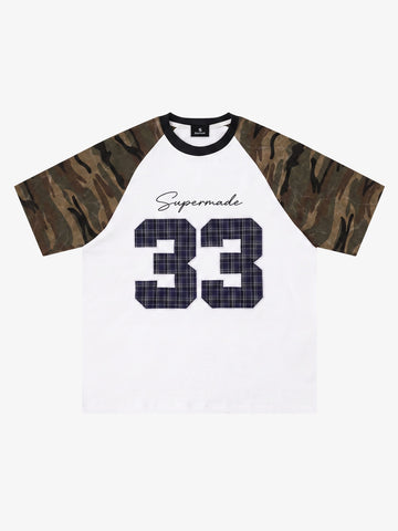 Camo Patchwork Embroidered Tee