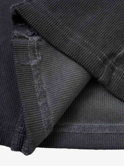 Exposed Seams Washed Knit Vest