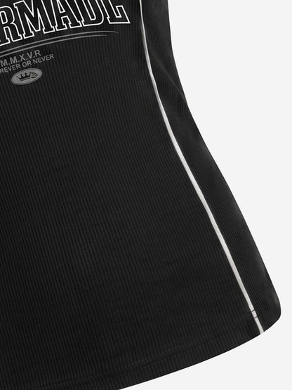 Number Logo Color Block Vest