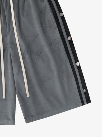 Suede Athletic Shorts
