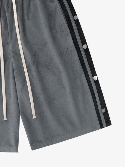Suede Athletic Shorts