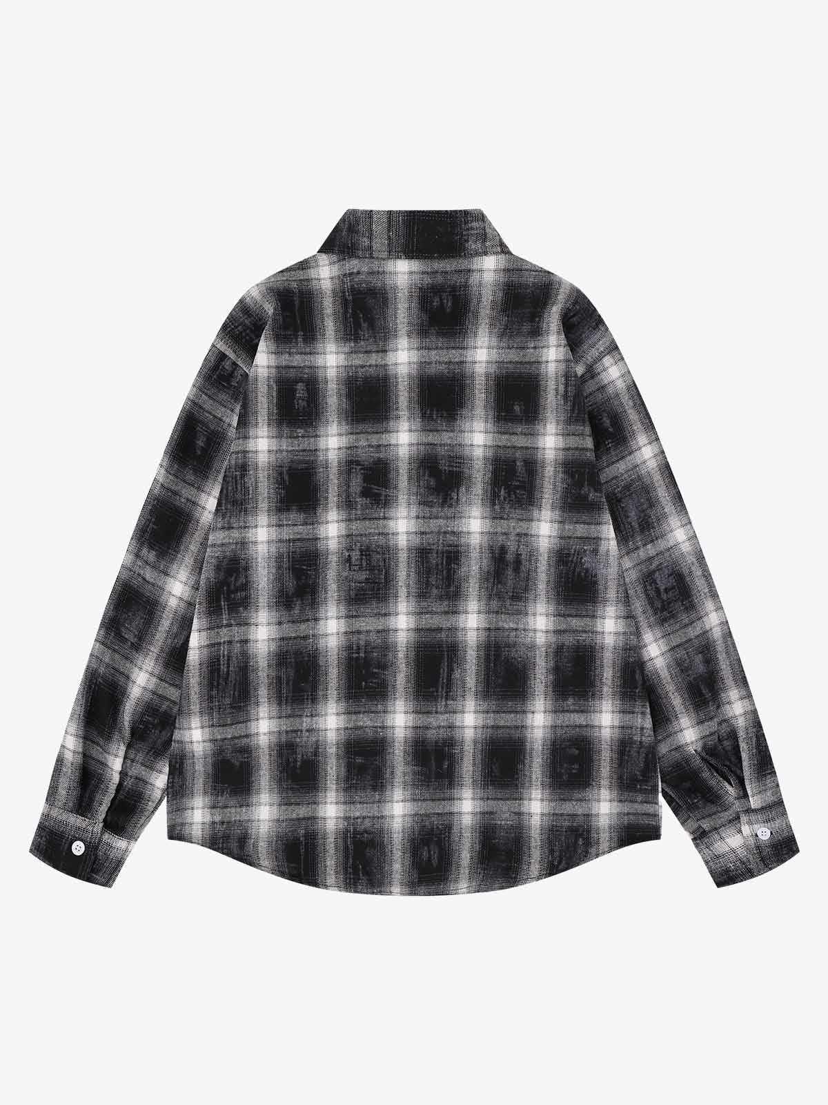 Plaid Dark Graphic Shirt