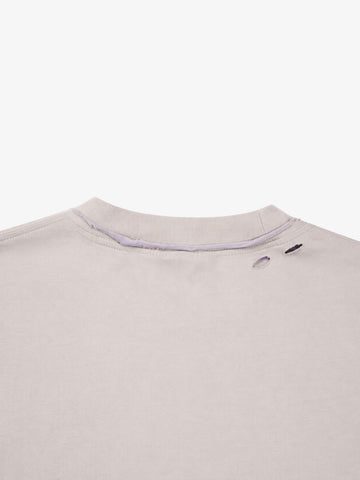 Paneled Graphic Distressed Tee