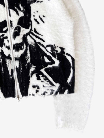Skull Graphic Cardigan