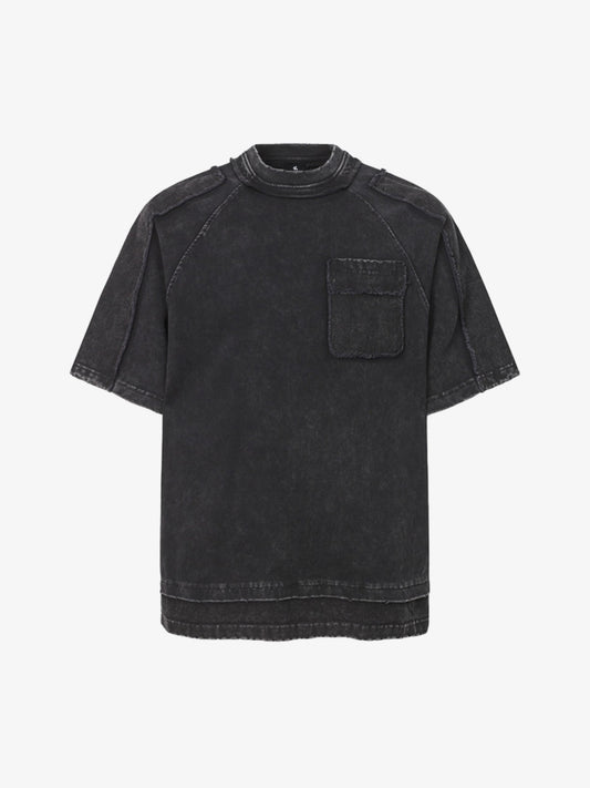 Exposed Seam Washed T Shirt