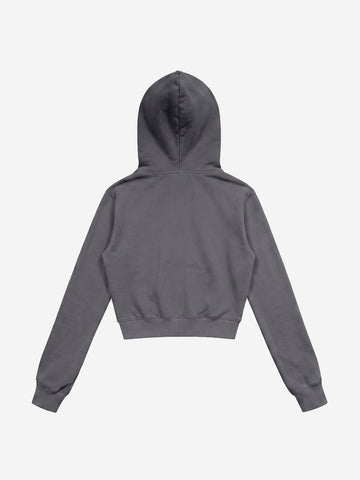 Embroidered Cropped Sweatshirt