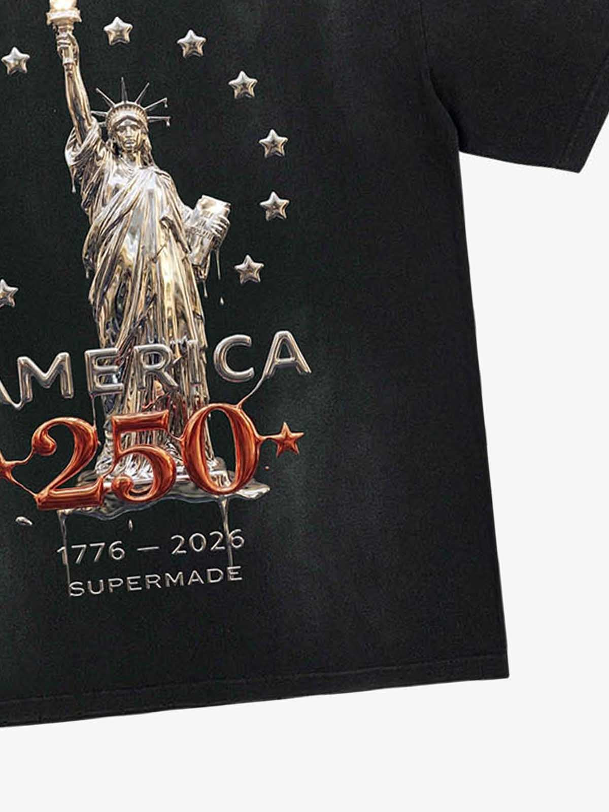 Liberty Statue Chrome Washed T-Shirt