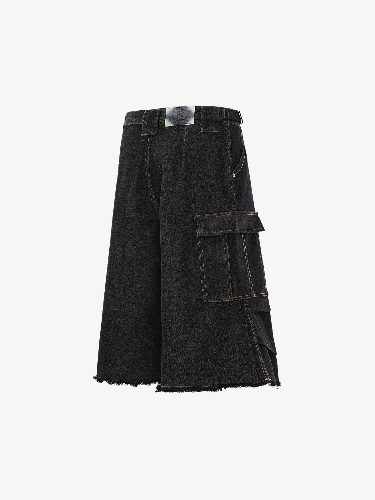Vintage Contrast Stitch Cargo Shorts 