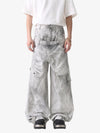 Vintage Double Waist Utility Cargo Jeans