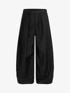 Pleated Drawstring Scimitar Track Pants 