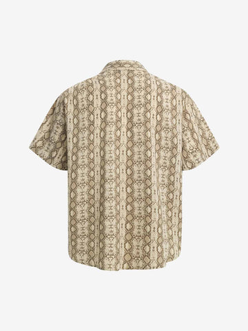 Snakeskin Stripe Short Sleeve Shirt 