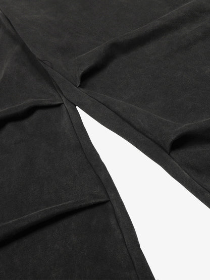 Street Washed Mottled Rivet Letter Print Baggy Sweatpants 