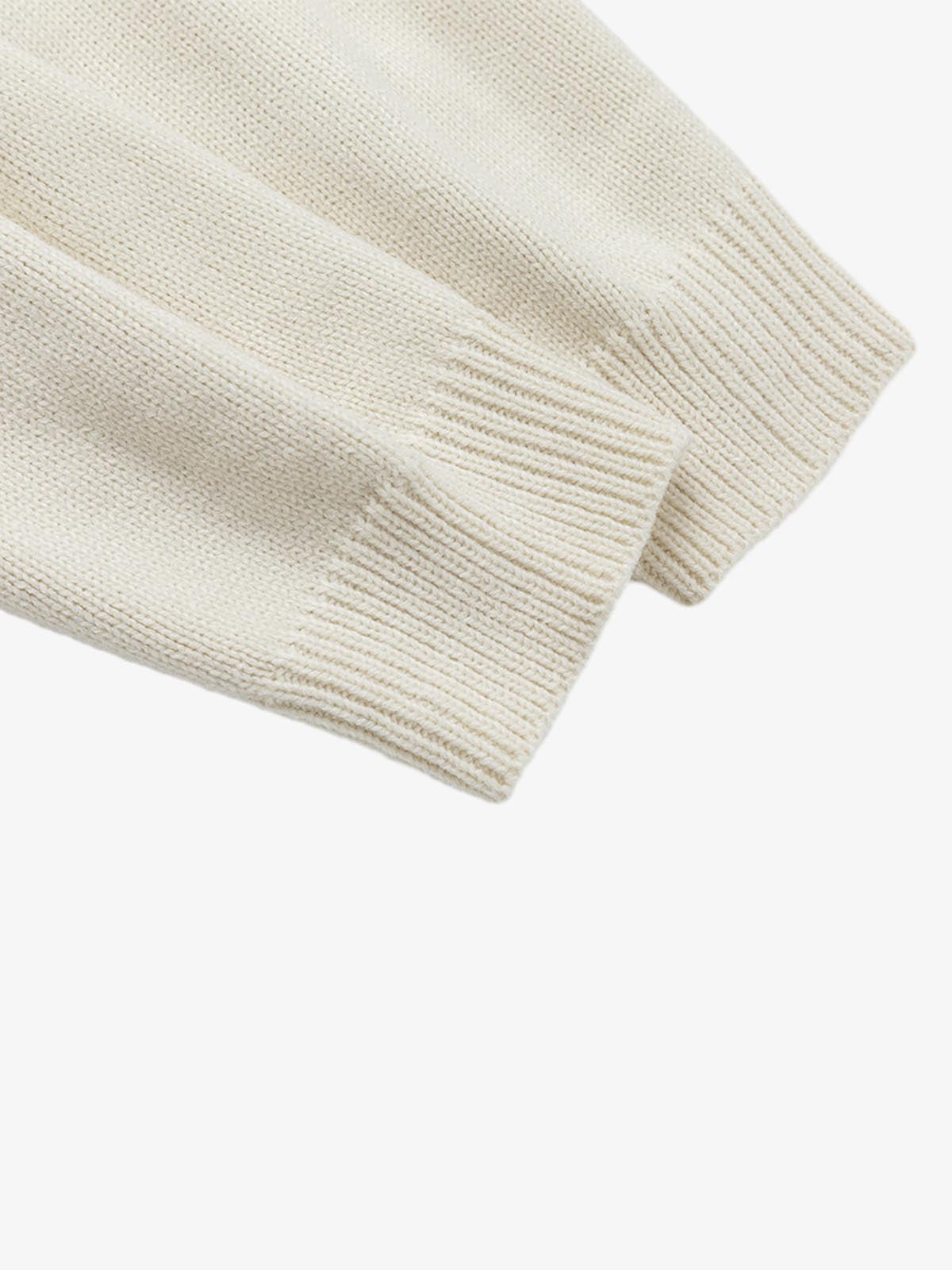 Jacquard Hooded Knit Cardigan