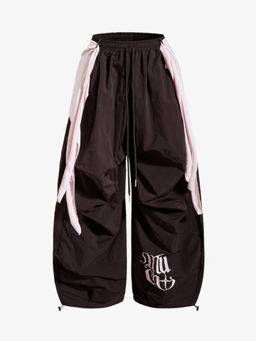 Strapped Detachable Curved Pants 