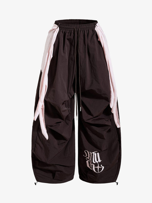 Strapped Detachable Curved Pants 