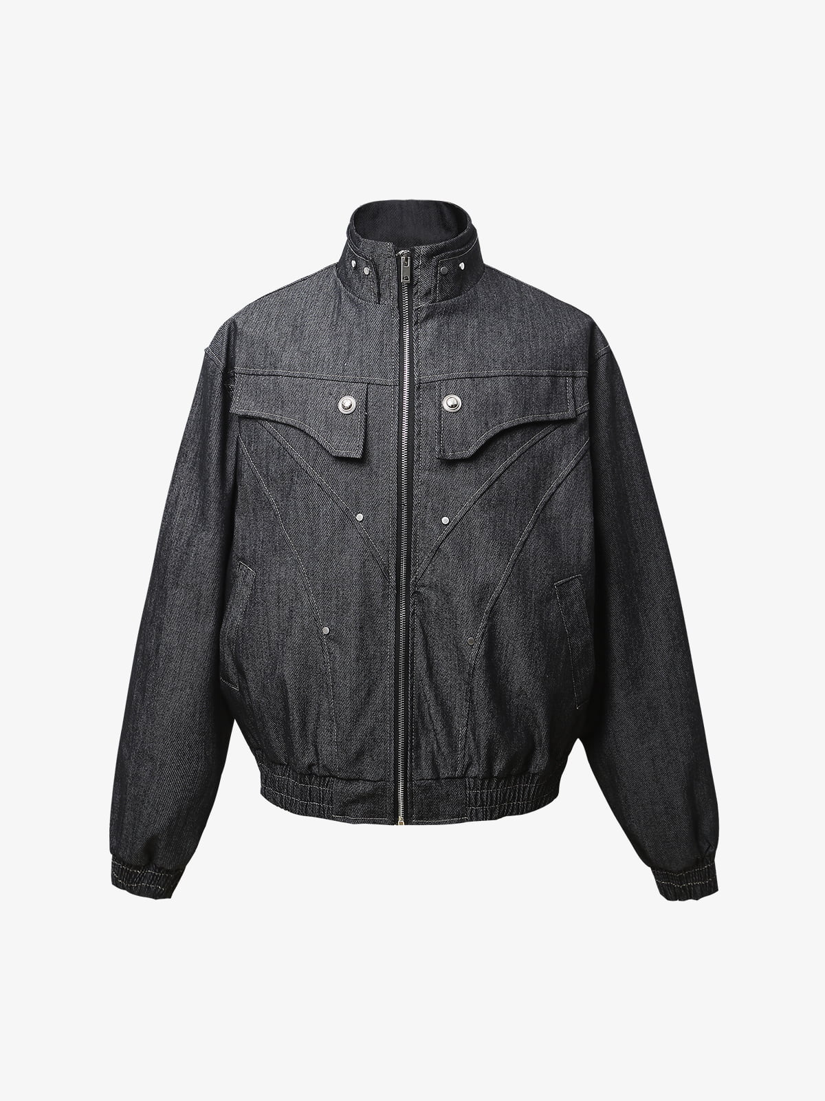 Washed Cropped Workwear Jacket