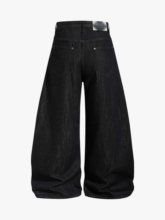 Vintage Eyelet Chain Baggy Jeans