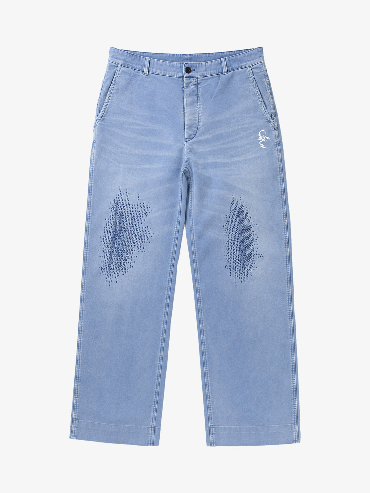 Sashiko Stitch Work Pants