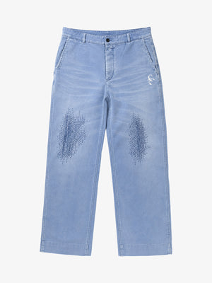 Sashiko Stitch Work Pants