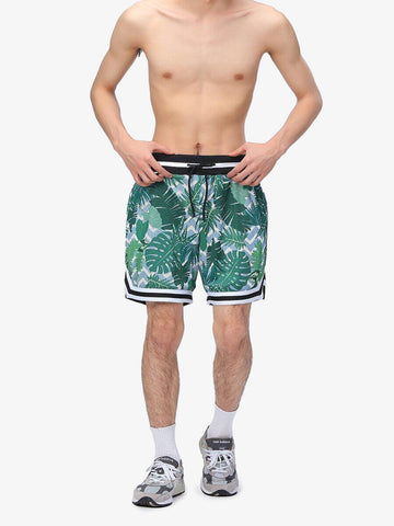 Retro Mesh Drawstring Basketball Shorts