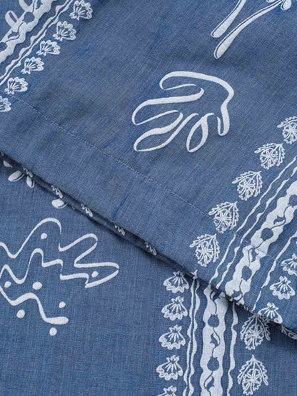 Blue Paisley Hawaiian Shirt