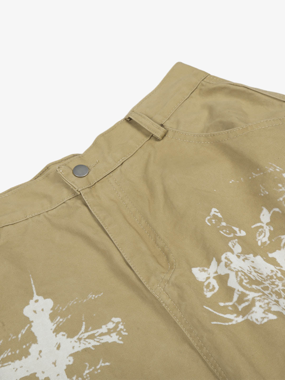 Gothic Cross Graphic Cargo Shorts