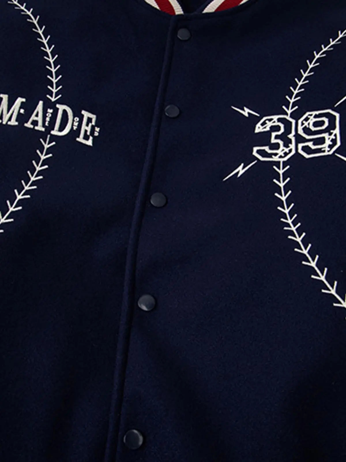 Baseball Stitch Embroidered Varsity Jacket 