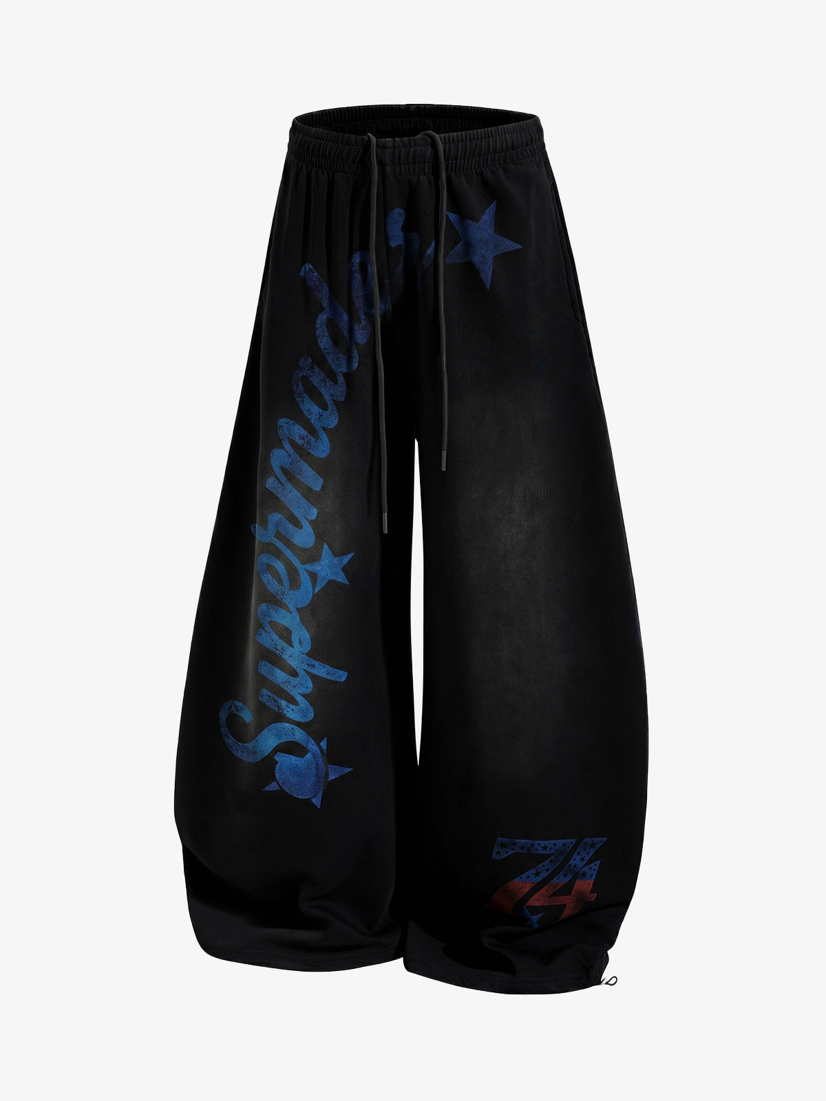 Vintage Star Graphic Wide Leg Sweatpants 