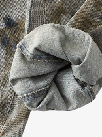 Dirty Wash Spray Dyed Barrel Jeans 