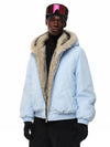 Street Faux Fur Collar Hooded Windproof Padded Jacket 