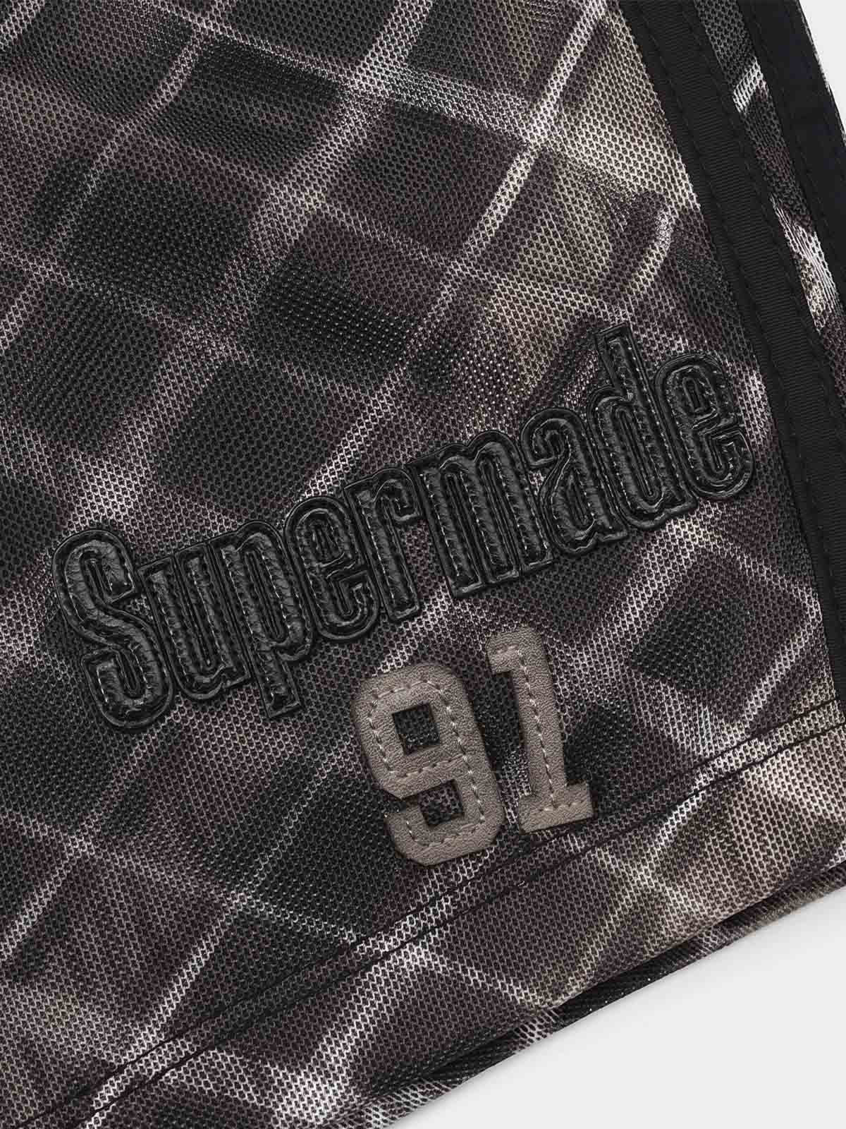 Y2K Graphic Striped Sporty Shorts