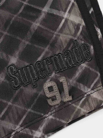 Y2K Graphic Striped Sporty Shorts