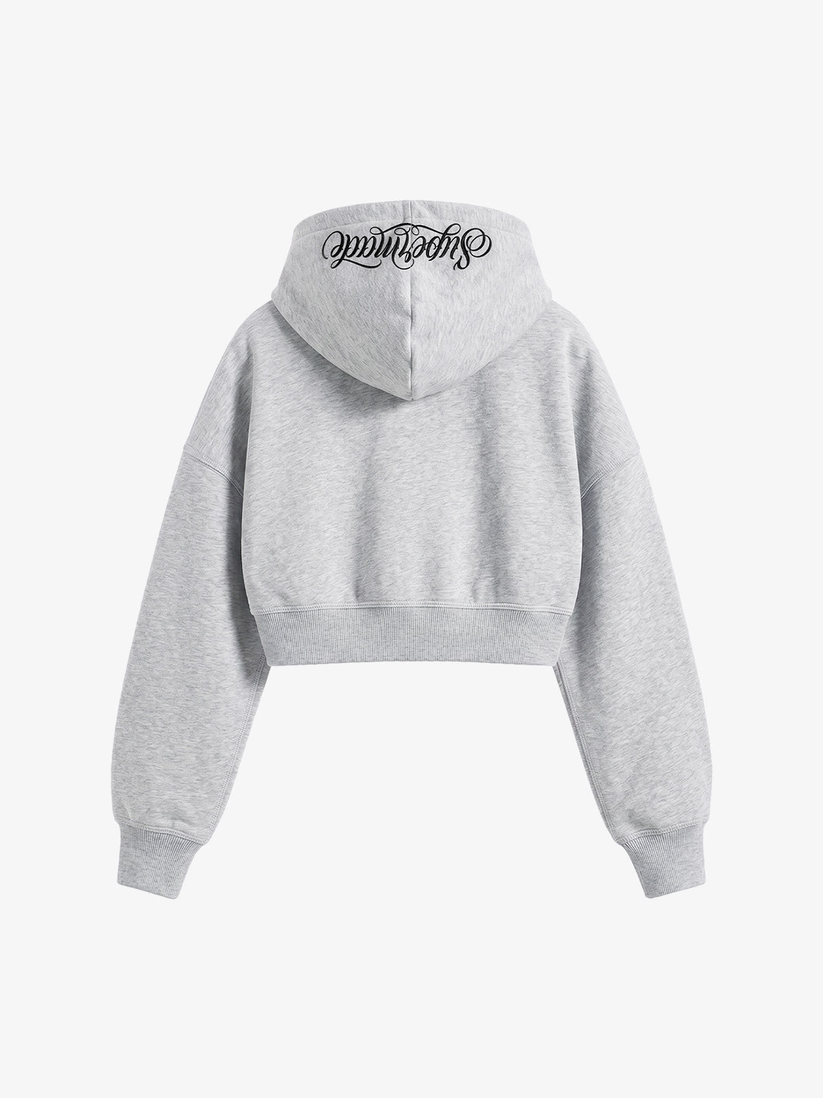 Faux Fur Hooded Sweatshirt with Embroidered Scorpion Graphic