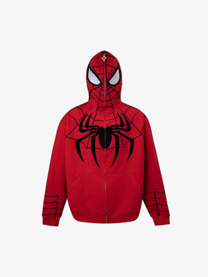Spider Graphic Zip Hoodie