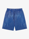 Dark Gothic Print Shorts