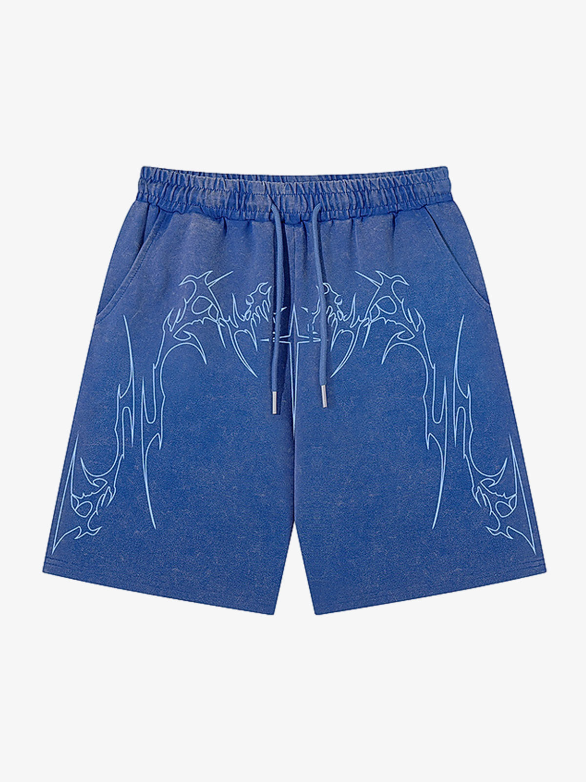 Dark Gothic Print Shorts