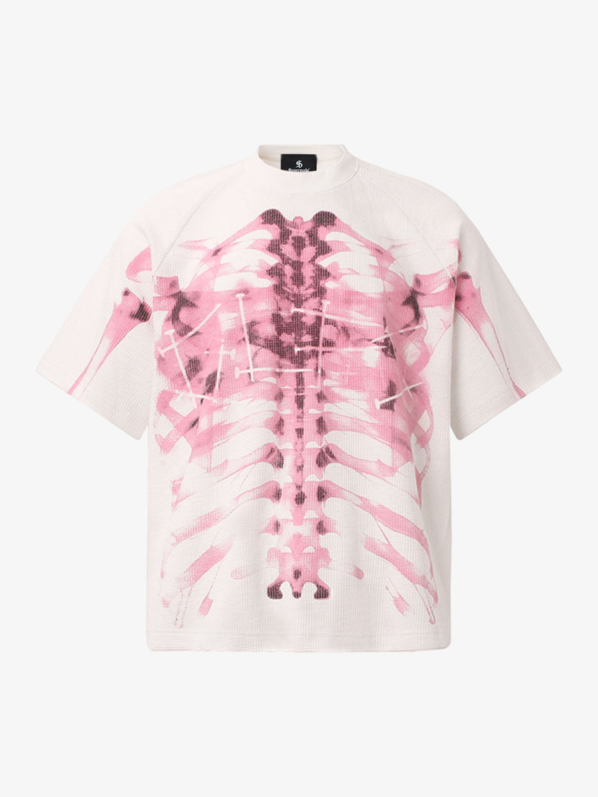 Rib Cage Print Gradient T-Shirt 