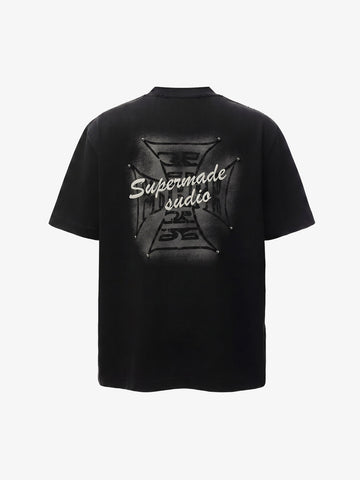 Studded Cross Tee