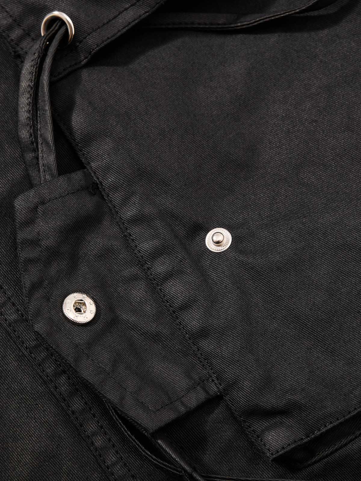 High-Waisted Cargo Shorts – Cotton Twill Oversized Utility Fit