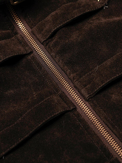 Star Studded Suede Jacket
