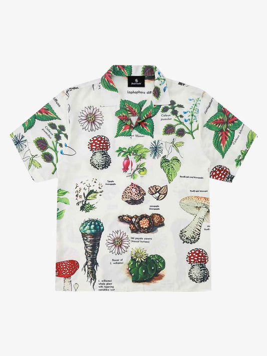 Vintage Succulent Botanical Print Shirt