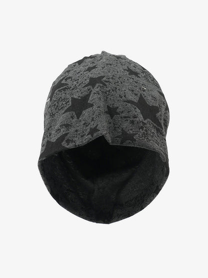 Street Double-Layer Five-Pointed Star Pullover Hat 