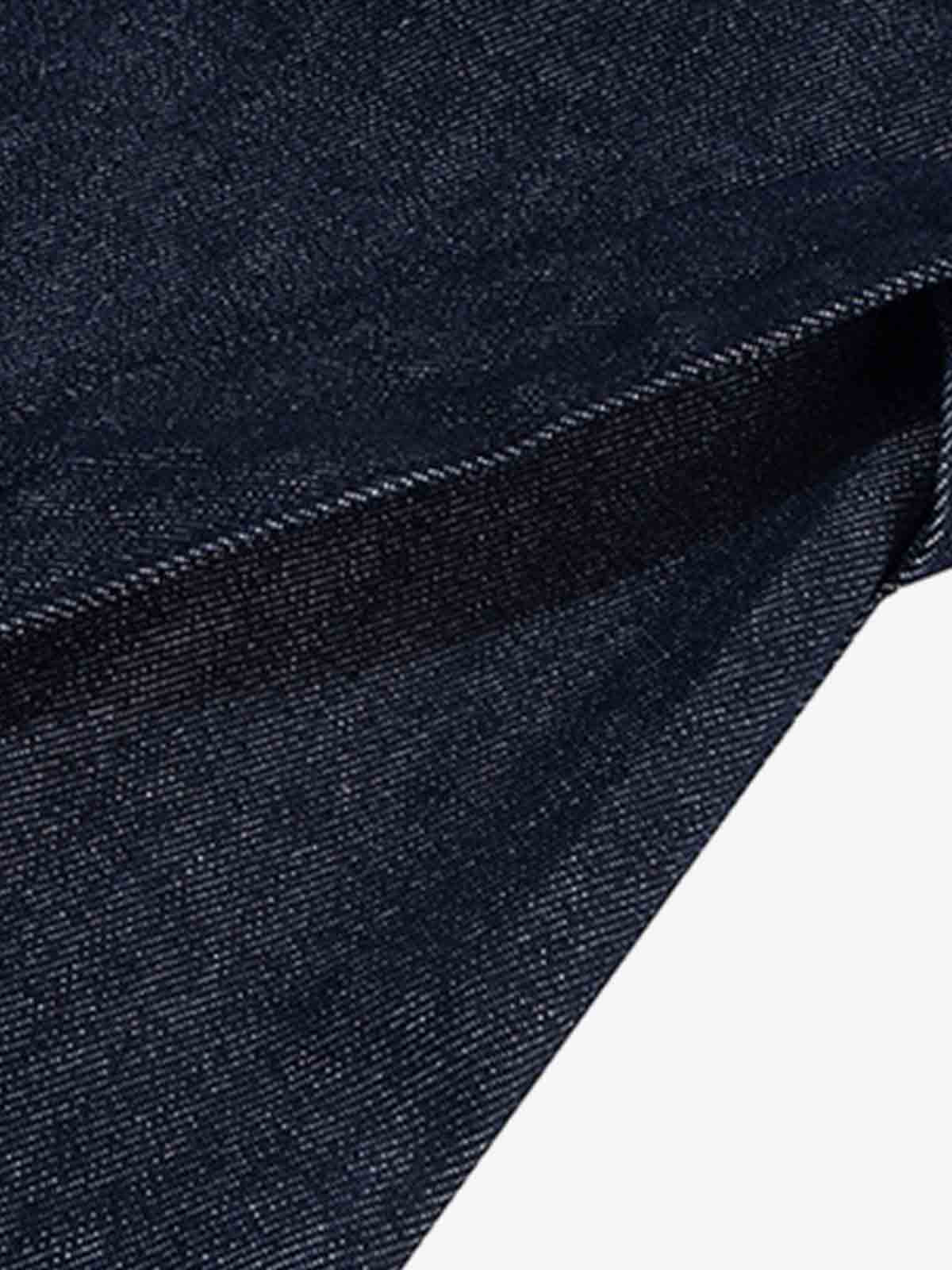 Pleated Panel Patchwork Denim Shorts 