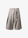 Vintage Deconstructed Pleated Shorts 