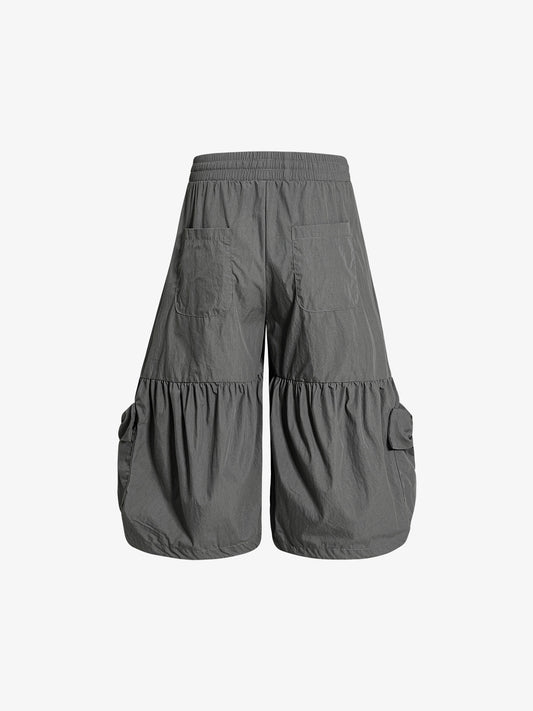 Nylon Cargo Culottes